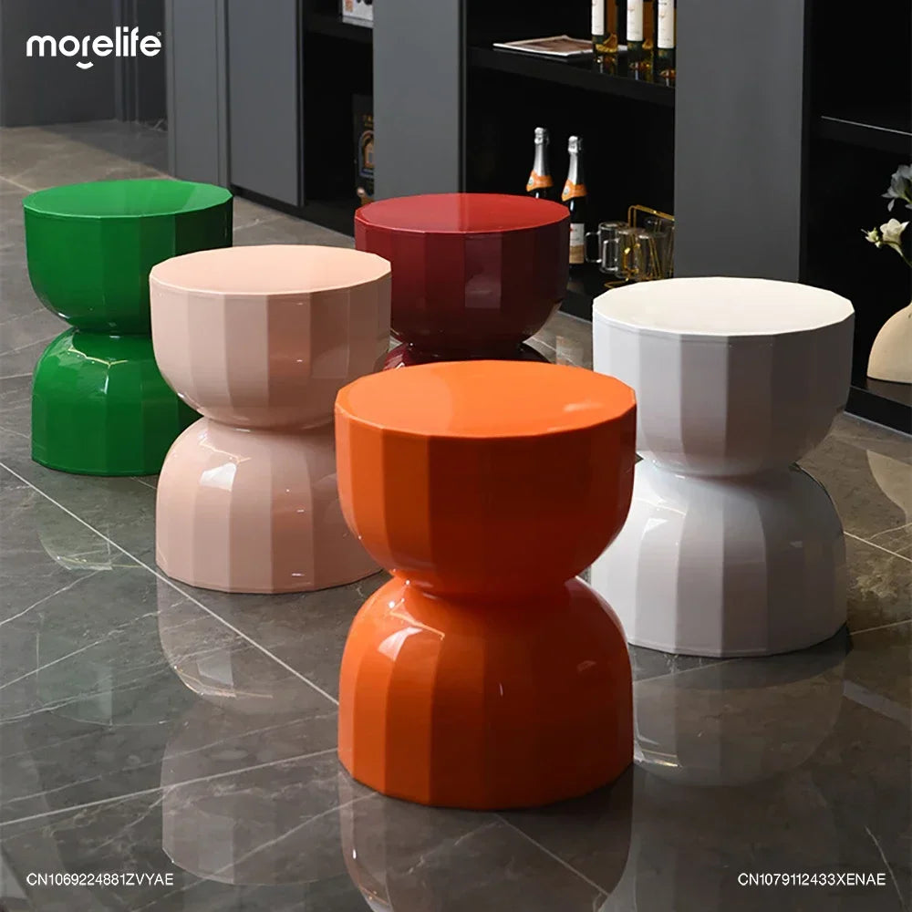 Creative Designer's Personalized Coffee Table Nordic Hourglass Sofa Small Coffee Table Small Stool Bedside Table Home Furniture