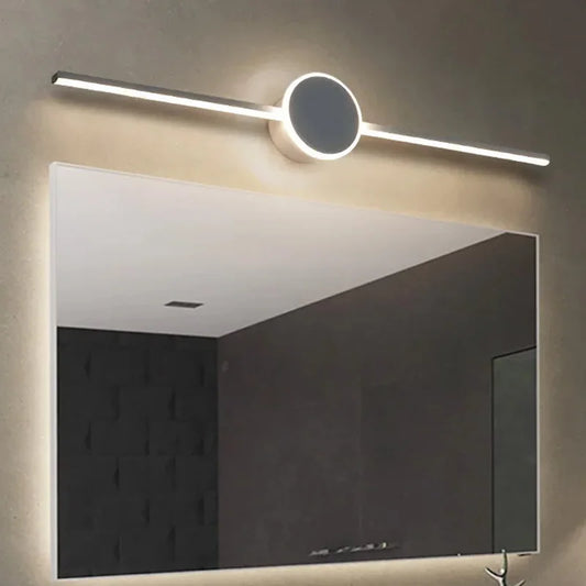 Moderno applique a parete a led per camera da letto comodino bagno in alluminio hardwares specchio da bagno lampada da bagno decorazioni per la casa lucentezza