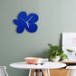 Relógio de parede nórdica Silent Clock Battery Operou Decorative for Kids Table Children Sala de estar Ornamentos de flores azuis criativo