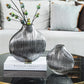 Vaso de vidro eletroplinado criativo prateado arranjo de flores escovado recipiente hidropônico sala de estar mesa deco vaso decoração de casa