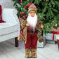 Santa Claus Action Figures 18 Inch Standing Santa Claus Figurines Doll With Bag Santa Claus Decorations Christmas Decorations