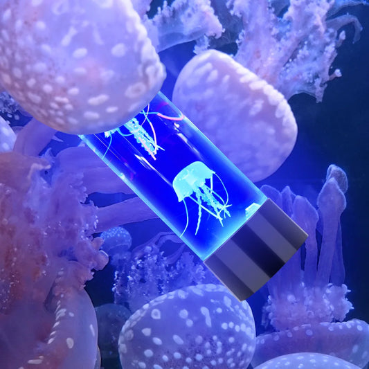 LED Simulation Jellyfish Lamp Bedroom Bedside Ambient Light USB/Battery Charging Night Light Gift 2022 New Desktop Decoration