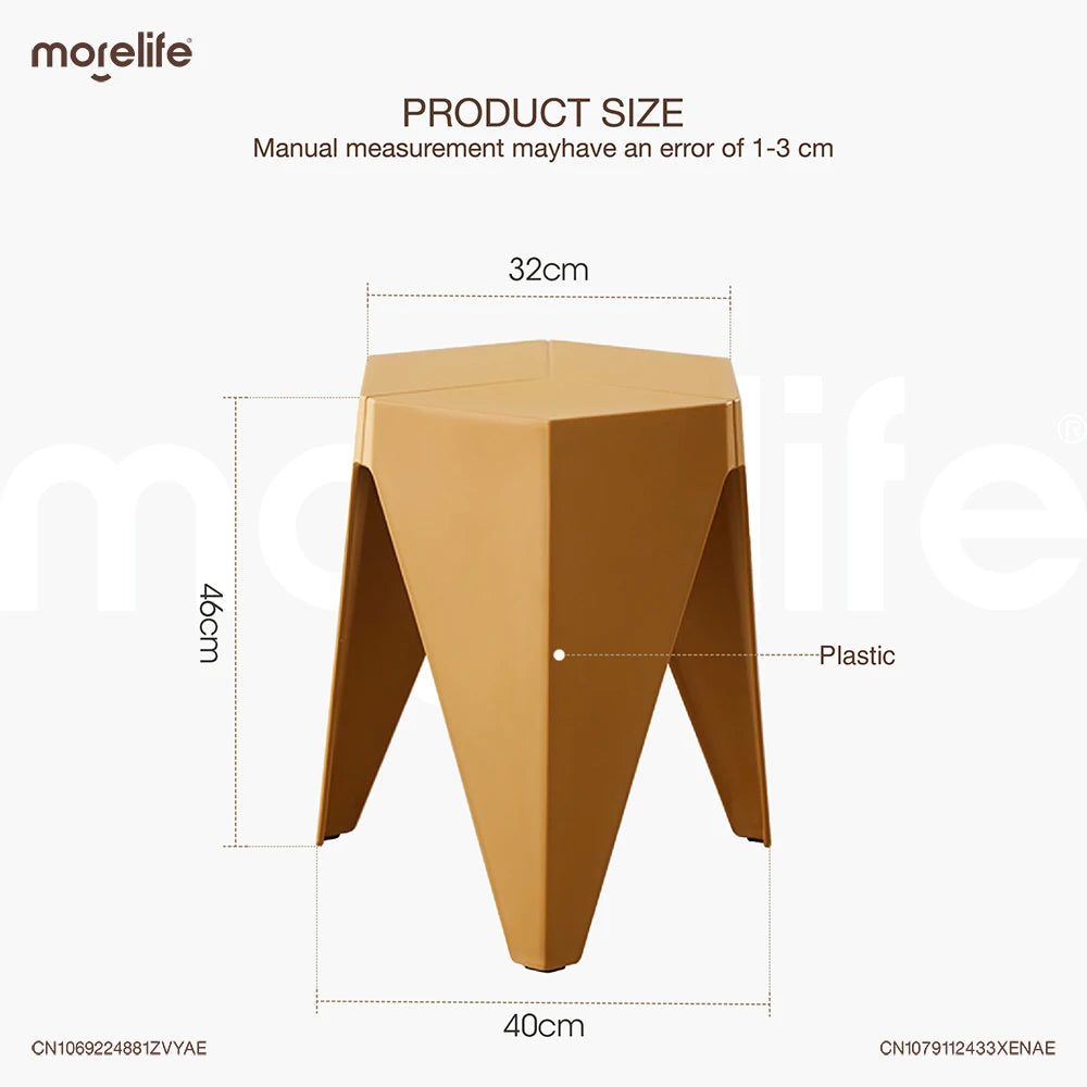 Sgabelli in plastica per la casa nordici sgabelli impilati in gomma addensata piccoli sgabelli semplici mobili da pranzo moderni mobili da casa