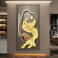 Nuevo estilo chino Luxury Golden Phoenix Canvas Painting Fengshui Animal Peacock para la sala de estar del porche Decoración de la sala de estar sin marco Cuadros