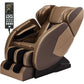 Full Body Zero Gravity Massage Chair, Brown and Gold