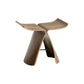 Ihome tabouret en bois massif ins Simple salon papillon tabouret de chaise de chaise de raccord de chaussure empilable bûche nordique petit tabouret nouveau