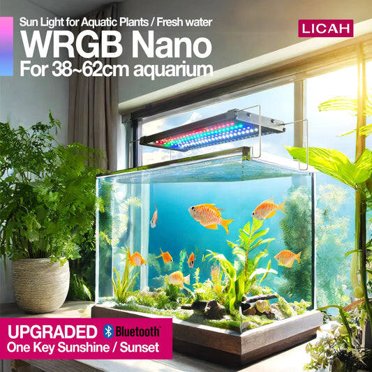 LICAH WRGB NANO LUMIÈRE POUR LES PLANTES AQUATIQUES / EAU DROITE / POUR 40 ~ 62 cm Aquarium