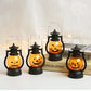 Halloween Hanging Pumpkin Lantern Light LED Ghost Lamp Candle Light Retro Small Oil Lamp Halloween Party Home Decor Horror Props