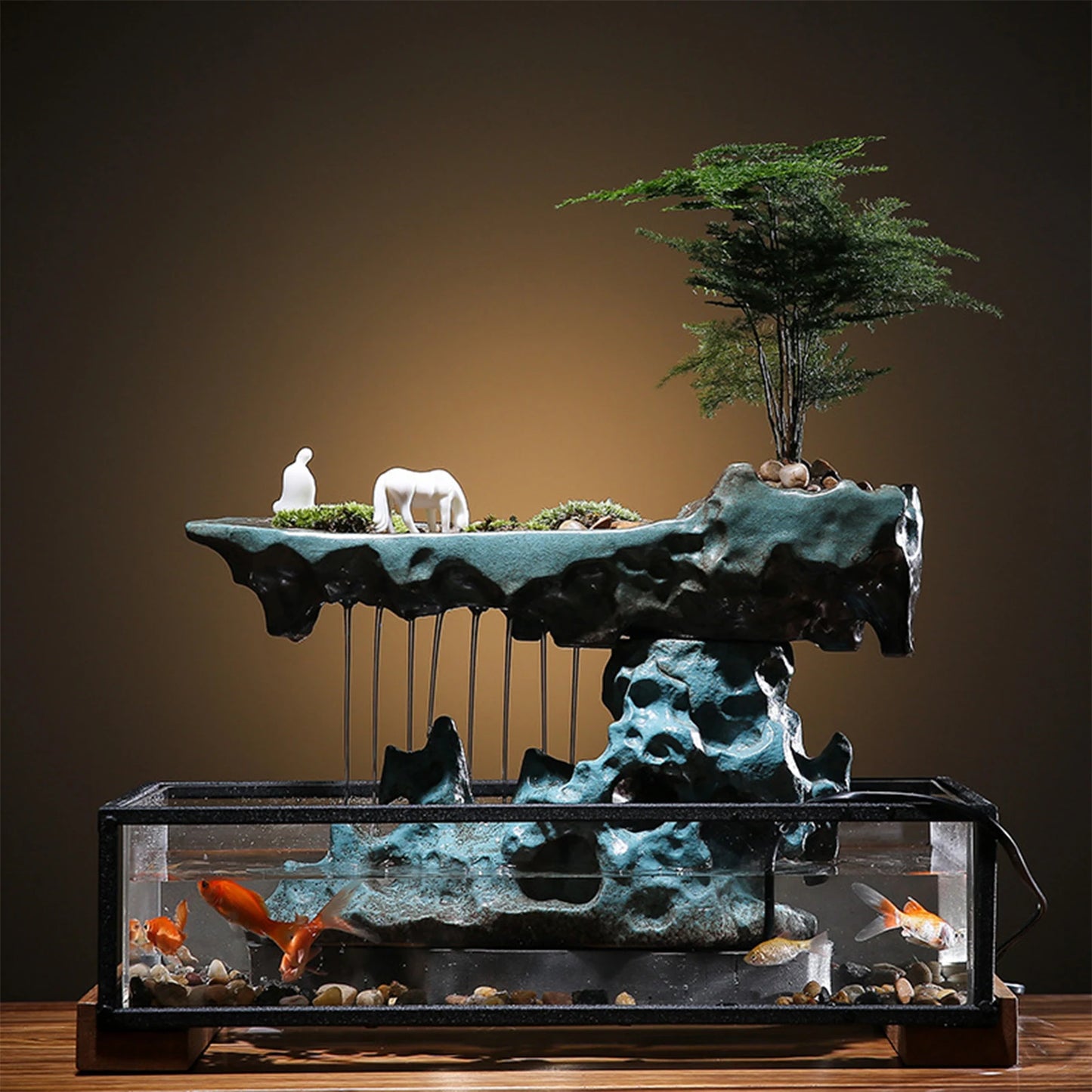 Desktop Rockery Waterfall Fountain feng shui