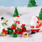 Mini Resin Christmas Decoration Santa Claus Snowman Tree Micro Landscape Model DIY Miniature Garden Figurines Home Ornament Gift