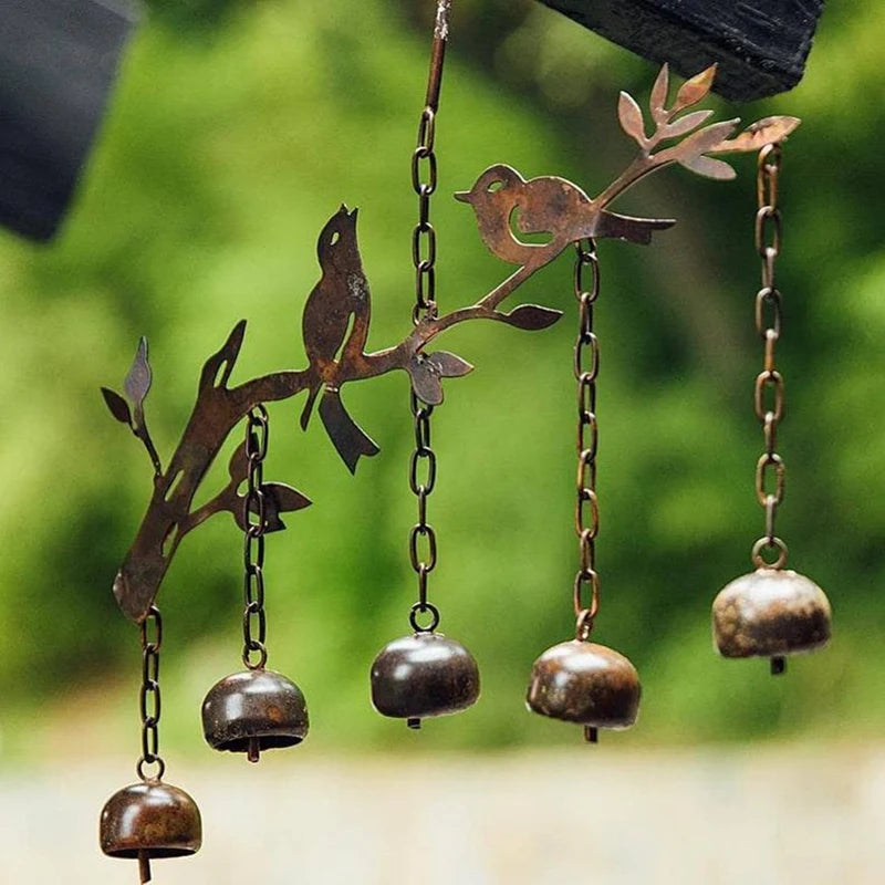 Birds deslumbrantes sinos de cenário de vento para jardim ao ar livre e enfeites de quarto interno