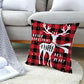 Christmas Cartoon Santa Claus Elk Cushion Cover Red Plaid Throw Pillow Christmas Ornaments Natale 2024 Xmas Gifts Sofa Cushions