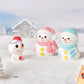 Christmas Decoration Santa Claus Snowman Figurine Fairy Christmas Miniatures Figurines Christmas Gifts DIY Home Decoration