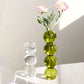 Creative Tomatoes on Sticks Bubble Vase Simple Hydroponics Transparent Simple Home Decor Living Room Colorful Glass Ball Vase