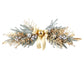 Christmas Wreath For Front Door Artificial Golden Flower Garland Pinecone Rattan Set Hanging Outdoor Christmas Decoration 2024