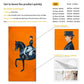 Arte de pared minimalista escandinavo clásico Modern Orange Horse Racing HD Canvas Póster Estampado Hogar dormitorio Decoración de la sala de estar de la sala del hogar