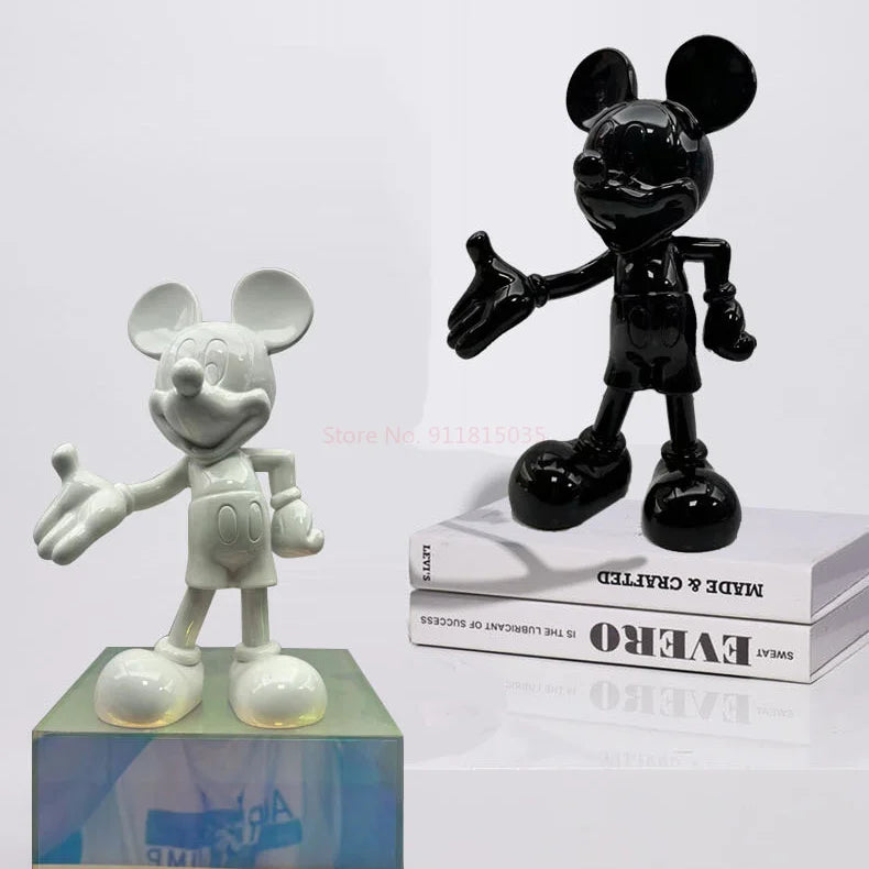 Disney Mickey Mouse Anime Action Figures Cartoon Bienvenue Modèle Mickey Resin Modèle Statedoll Home Salon Ornements décoratifs