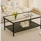 Design Storage Small Coffee Table Square Aesthetic Minimalist Glass Coffee Table Side Apartamento Mesa Auxiliar Salon Furniture