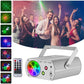 3IN1 60 Patterns Mini DJ Disco Laser Snowflake  Light Aurora Projector USB Rechargeable LED Stage Lighting Effect Party Holiday