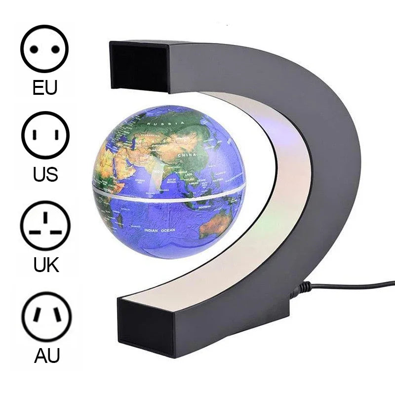 LEVITAÇÃO DE LEVITAÇÃO MAGNÁTICA GLOBO LED MAPA MAPAGEM ANTIGRAVITY Lâmpada de lâmpada de novidade Lâmpadas de decoração de casa Lâmpadas de aniversário Presentes de aniversário