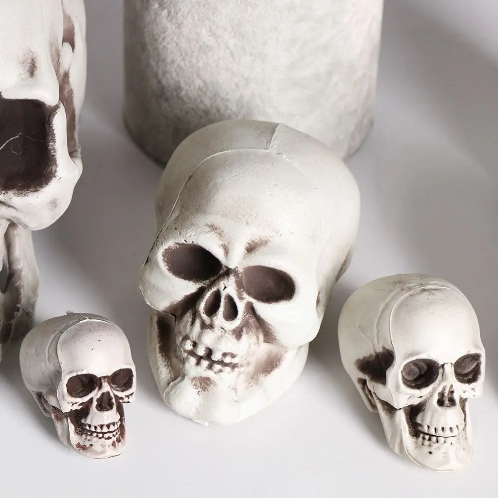 1Pcs High Quality Skull Head All Size Human Skeleton Halloween Style Photo Props Hanging Terrible Home Party Decor Game Supplies