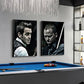 Snooker Billard Players Affiches et imprimés en noir et blanc peinture murale décor décor images photo billard salle chambre