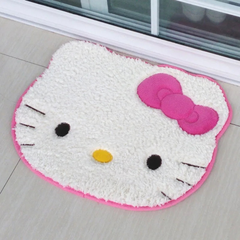 Sanrio Hello Kitty Rug Kawaii Anime Bedroom Bathromm Carpet Children Girls Bedroom Living Room Cartoon Floor Mat Doormat Decor