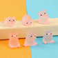 6pcs Kawaii Mini Harz Cartoon Schwein Miniaturen Terrarium Figuren DIY Handgefertigte Sammelalbum Handwerk Home Dekoration Accessoires