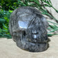 Crystal Natural Skull Black Hair Quartz Stone Rutilated Carving Decoration Reiki Gem High Quality Beauty Healing Minerals