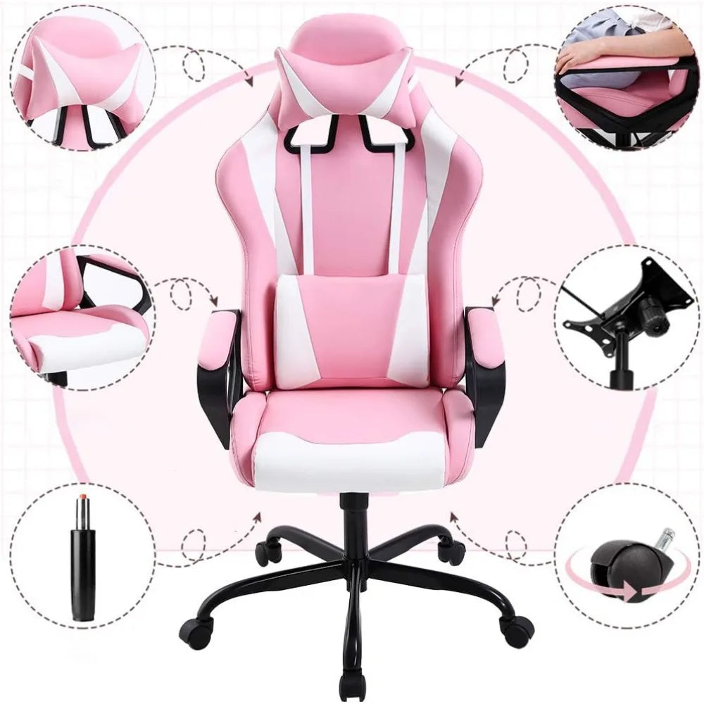 Administrative Rotation Scroll Computer Chair Mobile Table and Chair Ergonomic Support Furniture Gamer Chairs Design Armchair