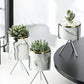 Nordic Ceramic Iron Art Vase Marmor Muster Rose Gold Silber Tabletop Grüne Pflanzentopf Home Office Vasen dekorativ