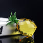 Ornamento de abacaxi de cristal Crystal Glass Fruit Model Party Wedding Christmas Gifts Decorações criativas