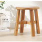 Bamboo Children Tabouret de pêche en bois massif banc carré Multi-fonction Piltor de douche pliable