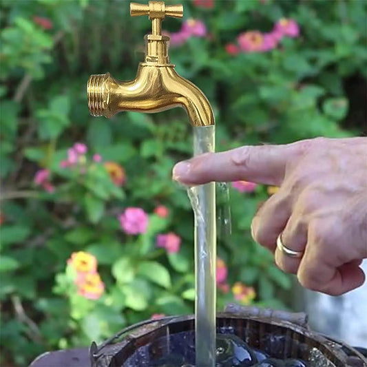 El riego de boquilla de flujo invisible puede la fuente de grifo de la fuente del grifo flotante para el huerto para el jardín del hogar decoración al aire libre