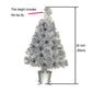 60cm Silver Mini  Fiber Optic Tabletop Artificial Christmas Tree with LED lights Silver Base Xmas Table Top Tree