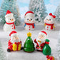 Cute Snowman Santa Claus Ornament Christmas Decoration Desktop Ornament Xmas 2025 Gift for Kids Micro Landscape Decor