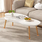 Wooden Mobile Floor Coffee Table Round Center Couch Table Hallway White Low Articulos Para El Hogar Furniture Living Room