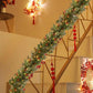 Artificial Christmas Garland with Pinecones Red Berries Christmas Wreaths for Xmas Party Fireplaces Stairs Christmas Wreath