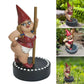 Garden Pole Dance Gnome Resina Estatua Gnomo Figuras decorativas de escultura al aire libre Artes decorativas decorativas