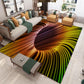 3D Vortex Illusion Carpet Floor Mat Area Rug Abstract Geometric Print Optical Home Living Room Bedroom Non-slip Doormat Rugs