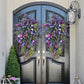 Spring Purple Tulip Wreath Lilac Tulip Hydrangea Colourful Spring/Summer Wreath Home Decoration