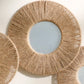 Round Wall Mirror Hanging Decorative Mirrors with Woven Hemp Rope Boho Mirrors for Wall Decor ,Bedroom, Living Room, Bathroom