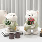 Estátua criativa Decorações de urso Acessórios para casa Cabinetes de TV Armários de TV Arranjos de Flores de Hallwea