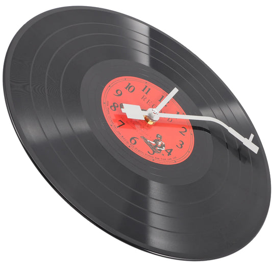 Office Clock Vinyl Record Wall comodo rotolo di roccia delicata soggiorno in plastica