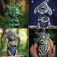 1 Pcs Resin Statue Handmake Creatures Sculptures Desktop Ornaments Garden Room Decoration Home Decor Figurine