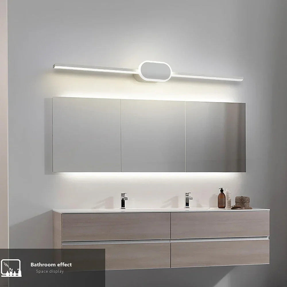 Lampada a parete a LED moderna per soggiorno sfondo da letto per comodino luci da bagno specchio da bagno appunti di illuminazione interno