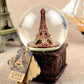 Globe Snow Musicalcrystalbox Tower Eiffel Christmas Snowflake Paris Water Led Vintage Birthday Lights Singing Lantern