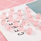 6pcs Kawaii Mini Harz Cartoon Schwein Miniaturen Terrarium Figuren DIY Handgefertigte Sammelalbum Handwerk Home Dekoration Accessoires