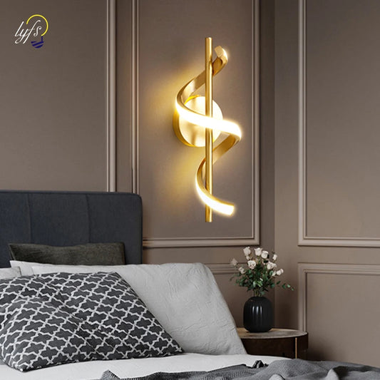 Led Wall Lamp For Living Room TV Sofa Bedroom Bedside Lights Fixture Decororation Home Luxury Nordic Interior Wall Light Sconces