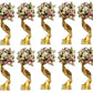 5/10PCS Gold Flower Road Lead Metal Wedding Table Centerpieces Flower Stand Flower Vase Event Party Home Hotel Decoration